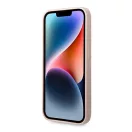 Karl Lagerfeld Silicone Choupette Body Apple iPhone 14 Pro Max hátlap tok, halvány rózsaszín