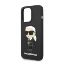 Karl Lagerfeld Silicone Ikonik Apple iPhone 14 Pro Magsafe hátlap tok, fekete