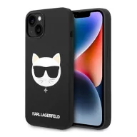   Karl Lagerfeld Silicone Choupette Head Apple iPhone 14 Plus Magsafe hátlap tok, fekete