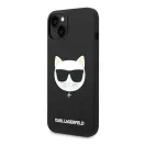 Karl Lagerfeld Silicone Choupette Head Apple iPhone 14 Plus Magsafe hátlap tok, fekete