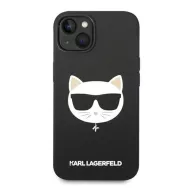  Karl Lagerfeld Silicone Choupette Head Apple iPhone 14 Plus Magsafe hátlap tok, fekete