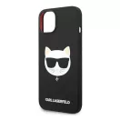 Karl Lagerfeld Silicone Choupette Head Apple iPhone 14 Plus Magsafe hátlap tok, fekete