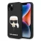 Karl Lagerfeld Silicone Karl's Head Apple iPhone 14 Plus Magsafe hátlap tok, fekete