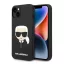 Karl Lagerfeld Silicone Karl's Head Apple iPhone 14 Plus Magsafe hátlap tok, fekete
