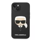 Karl Lagerfeld Silicone Karl's Head Apple iPhone 14 Plus Magsafe hátlap tok, fekete