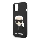 Karl Lagerfeld Silicone Karl's Head Apple iPhone 14 Plus Magsafe hátlap tok, fekete