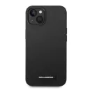 Karl Lagerfeld Silicone Plaque Apple iPhone 14 Plus Magsafe hátlap tok, fekete