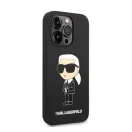 Karl Lagerfeld Silicone Ikonik Apple iPhone 14 Pro Max Magsafe hátlap tok, fekete