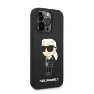   Karl Lagerfeld Silicone Ikonik Apple iPhone 14 Pro Max Magsafe hátlap tok, fekete