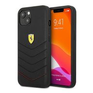   Ferrari Off Track Quilted Apple iPhone 13 mini hátlap tok, fekete