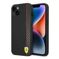   Ferrari Carbon Apple iPhone 14 Plus karbon hátlap tok, fekete