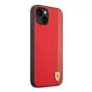 Ferrari Carbon Apple iPhone 14 Plus karbon hátlap tok, piros