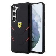  Ferrari Hot Stamp Lines Samsung Galaxy S23 hátlap tok, fekete