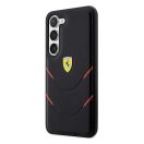 Ferrari Hot Stamp Lines Samsung Galaxy S23 hátlap tok, fekete