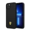 Ferrari Silicone Metal Apple iPhone 14 Plus Magsafe hátlap tok, fekete