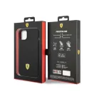Ferrari Silicone Metal Apple iPhone 14 Magsafe hátlap tok, fekete