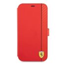 Ferrari On Track Apple iPhone 13 mini karbon flip tok, piros