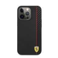   Ferrari On Track Apple iPhone 13 Pro/13 karbon hátlap tok, fekete