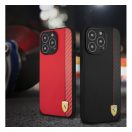 Ferrari On Track Apple iPhone 13 Pro/13 karbon hátlap tok, fekete