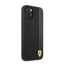 Ferrari On Track Apple iPhone 13 mini karbon hátlap tok, fekete