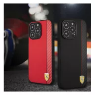   Ferrari On Track Apple iPhone 13 mini karbon hátlap tok, fekete