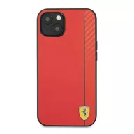   Ferrari On Track Apple iPhone 13 mini karbon hátlap tok, piros