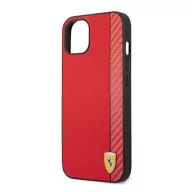   Ferrari On Track Apple iPhone 13 mini karbon hátlap tok, piros