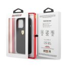 Ferrari Silicone Apple iPhone 13 Pro hátlap tok, fekete