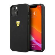 Ferrari Silicone Apple iPhone 13 mini hátlap tok, fekete