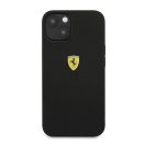 Ferrari Silicone Apple iPhone 13 mini hátlap tok, fekete
