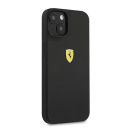 Ferrari Silicone Apple iPhone 13 mini hátlap tok, fekete
