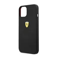 Ferrari Silicone Apple iPhone 13 mini hátlap tok, fekete