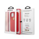 Ferrari Silicone Apple iPhone 13 mini hátlap tok, piros
