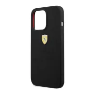 Ferrari Silicone Apple iPhone 13 Pro Max hátlap tok, fekete