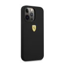 Ferrari Silicone Apple iPhone 13 Pro Magsafe hátlap tok, fekete