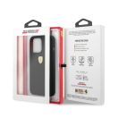 Ferrari Silicone Apple iPhone 13 Pro Magsafe hátlap tok, fekete