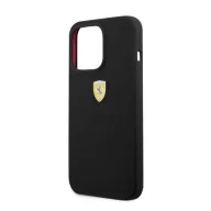   Ferrari Silicone Apple iPhone 13 Pro Max Magsafe hátlap tok, fekete
