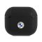 BMW Geniune Leather Silver Logo Apple AirPods 3 szilikon tok, fekete