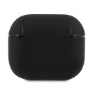 BMW Geniune Leather Silver Logo Apple AirPods 3 szilikon tok, fekete