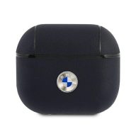   BMW Geniune Leather Silver Logo Apple AirPods 3 szilikon tok,  kék