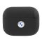BMW Geniune Leather Silver Logo Apple AirPods Pro 2 szilikon tok, fekete