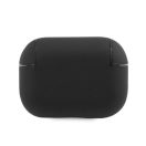 BMW Geniune Leather Silver Logo Apple AirPods Pro szilikon tok, fekete