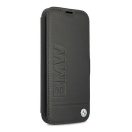 BMW Signature Apple iPhone 13 mini flip tok, fekete