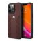 BMW Leather Curve Perforate Apple iPhone 13 Pro hátlap tok, piros