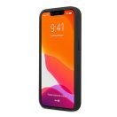 BMW Leather Curve Perforate Apple iPhone 13 hátlap tok, piros