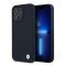 BMW Silicone Signature Apple iPhone 13 Pro Max hátlap tok, kék