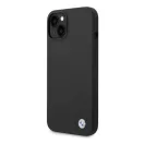 BMW Silicone Metal Logo Apple iPhone 14 Plus hátlap tok, fekete