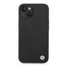 BMW Silicone Metal Logo Apple iPhone 14 Plus hátlap tok, fekete