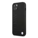BMW Leather Stamp Apple iPhone 14 Plus hátlap tok, fekete