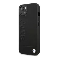 BMW Leather Stamp Apple iPhone 14 Plus hátlap tok, fekete
